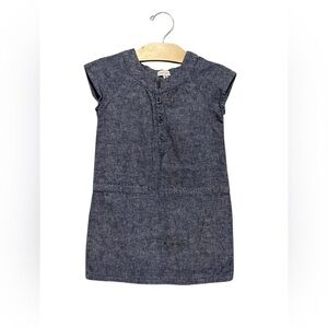 Neige Girls Chambray Skirt Size 4 Linen Cotton Blend